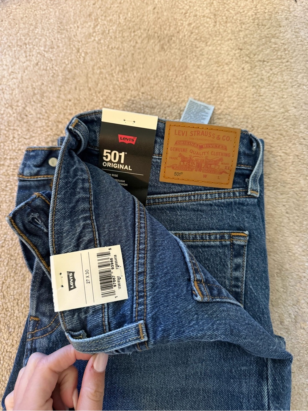 Levi's 501 Original Straight Jeans - Denim Blue